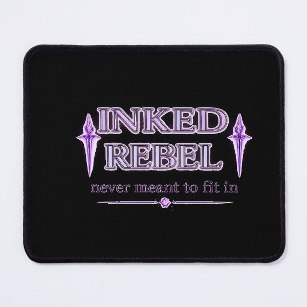Item preview, Inked Rebel Never Meant to Fit In – Dark Feminine Gothic Logo, Purple Neon Aesthetic Streetwear Design designed and sold by InkedRebel.