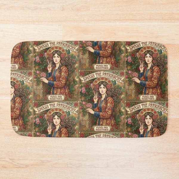 Item preview, Smash the Patriarchy Art Nouveau Feminist Art designed and sold by TeeARTHY.