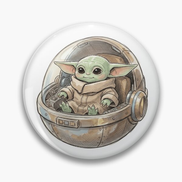 Item preview, BABY YODA MINI SPACESHIP CUTE GROGU designed and sold by LIS AND MELIVERSO.