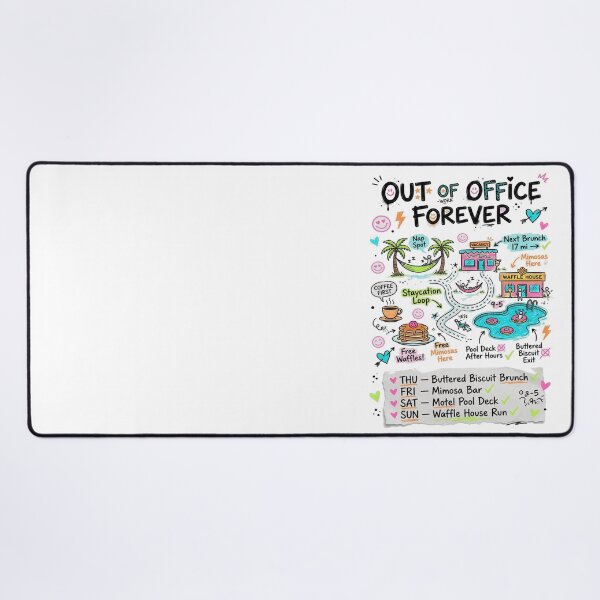 Item preview, Out Of Office Forever Staycation Doodle Map designed and sold by REAL IRISH GIFTS.