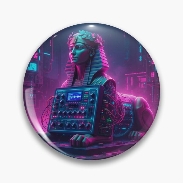 Item preview,  Synthesizer Sphinx - Cyberpunk Egyptian Roman Mashup designed and sold by codex antique.