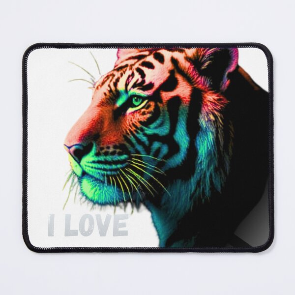 Item preview, 80s synthwave tiger head.I LOVE FREEDOM designed and sold by MerchWSzpilkach.