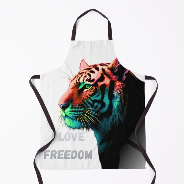 Item preview, 80s synthwave tiger head.I LOVE FREEDOM designed and sold by MerchWSzpilkach.