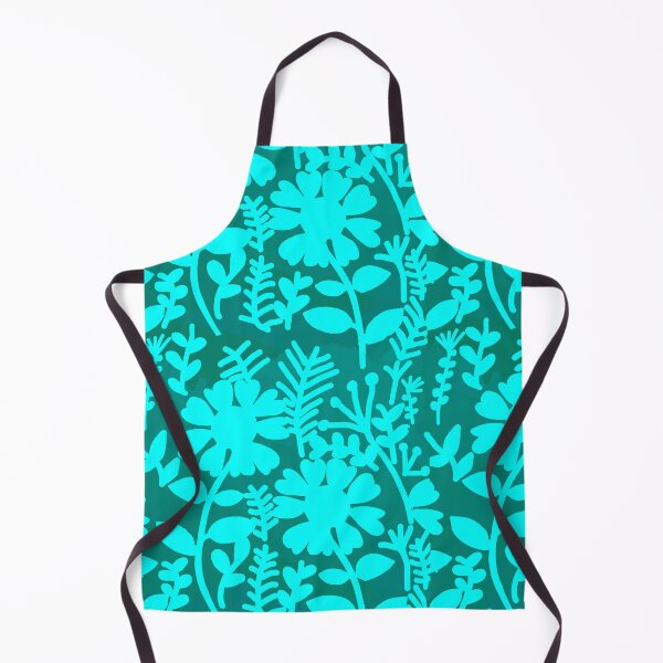 Item preview, Teal turquoise flowers designed and sold by Seeyouspoon.