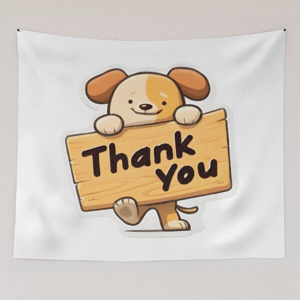 Item preview, Thank You Pup designed and sold by Retro Whimsy.
