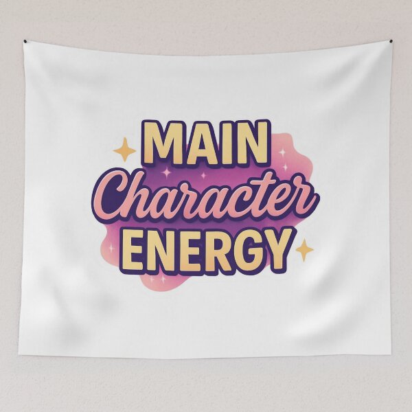 Item preview, Main Character Energy – Trendy Aesthetic Sticker designed and sold by DzA-stickers.