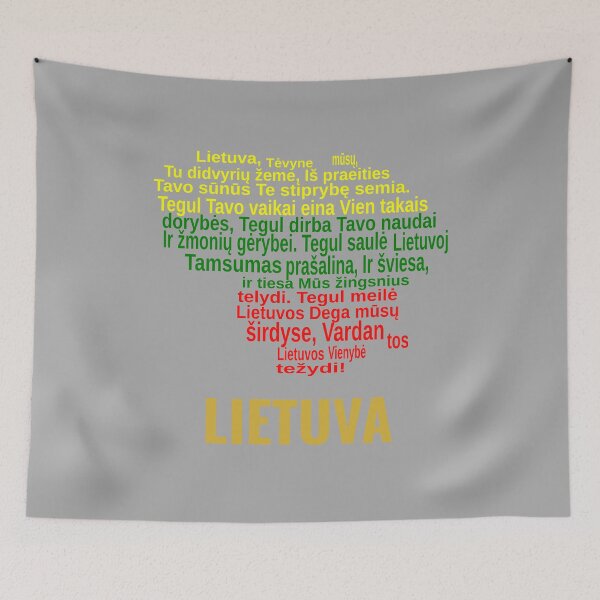 Item preview, Lithuania Artistic Design Featuring Anthem, Map, and Flag designed and sold by JR78.