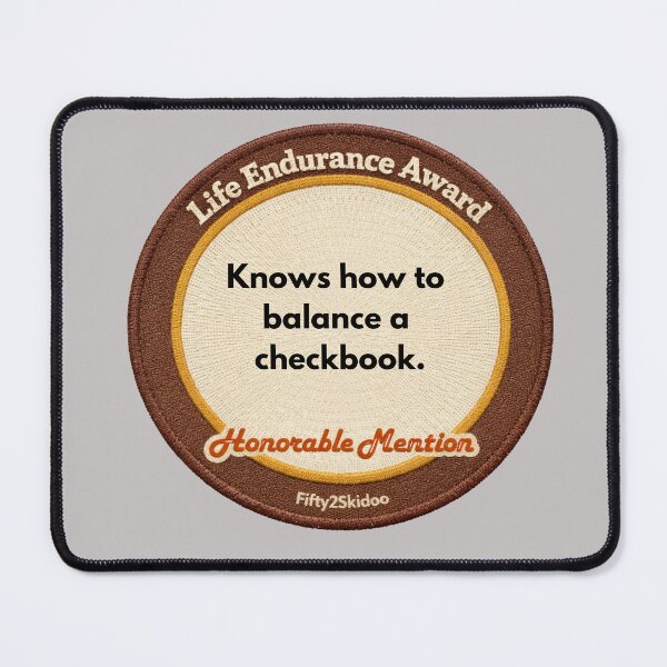 Item preview, Endurance Award Checkbook designed and sold by Fifty2Skidoo.