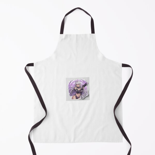 Item preview, Cyber Magic girl - Neon Purple Warrior Sticker designed and sold by Shadowpaws Studio.