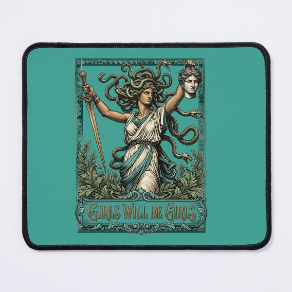 Item preview, Girls Will Be Girls Medusa Greek Mythology designed and sold by TeeARTHY.