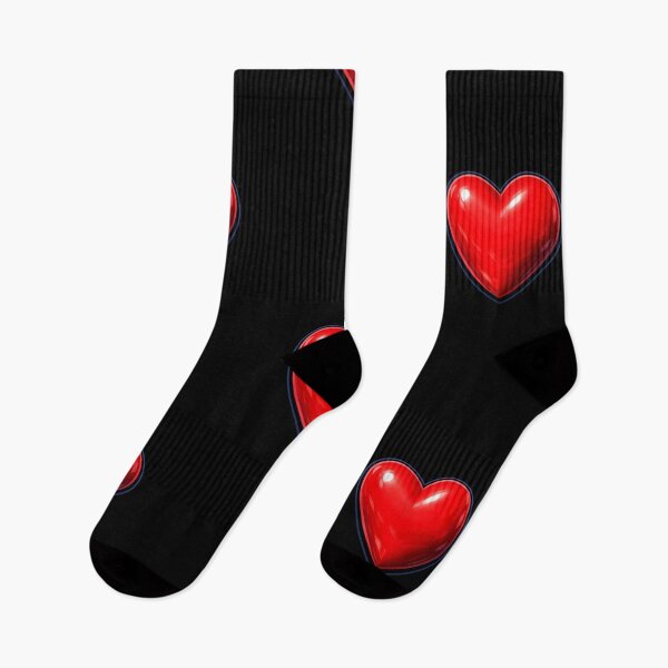 Item preview, 3D Red Heart with Bold Black Outline – Glossy Love Graphic for Shirts designed and sold by Timeless Junction.