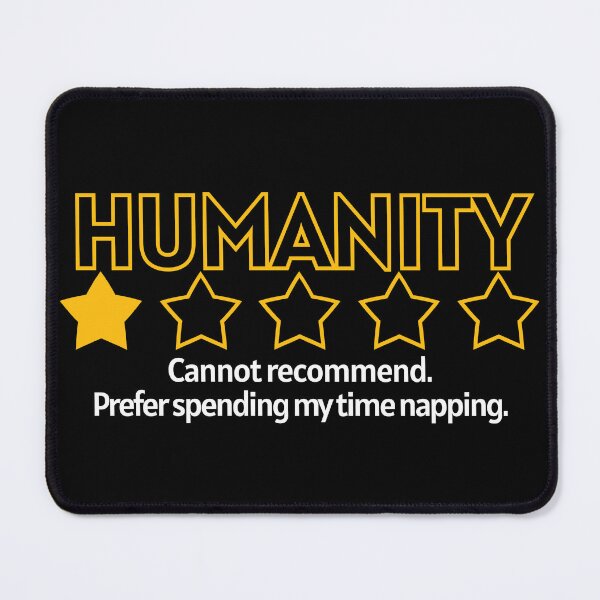 Item preview, Humanity One Star - Rather be napping! designed and sold by Cut & Paste Productions.