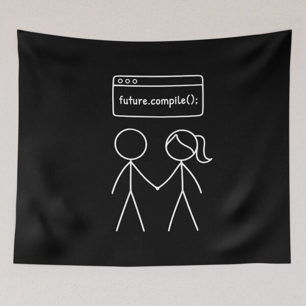 Item preview, Man and Woman Future Compile Relationship Humor designed and sold by AnnSign.