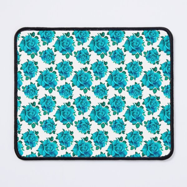 Item preview, Elegant Aqua Blue Rose Pattern | Vibrant Floral Design designed and sold by SideKickCreates.