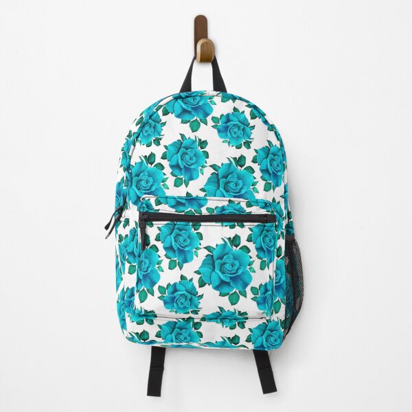 Item preview, Elegant Aqua Blue Rose Pattern | Vibrant Floral Design designed and sold by SideKickCreates.