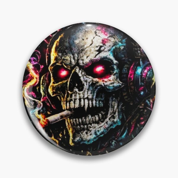 Artikelvorschau, Cyberpunk Skull – No Future Neon Dystopia entworfen und verkauft von HIGHSQUARE.