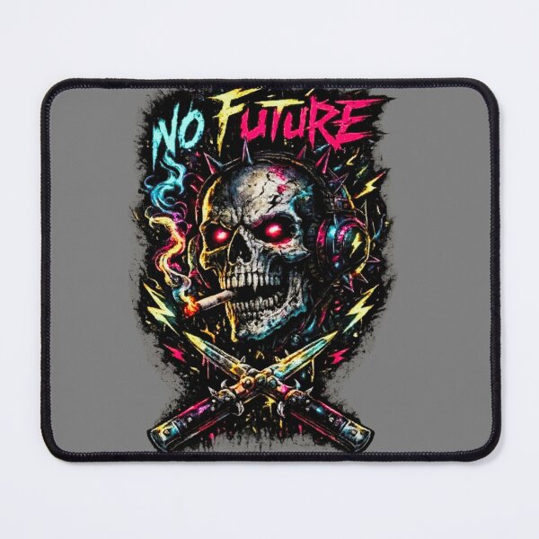 Item preview, Cyberpunk Skull – No Future Neon Dystopia designed and sold by HIGHSQUARE.