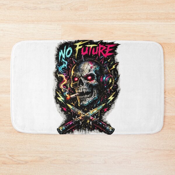 Artikelvorschau, Cyberpunk Skull – No Future Neon Dystopia entworfen und verkauft von HIGHSQUARE.