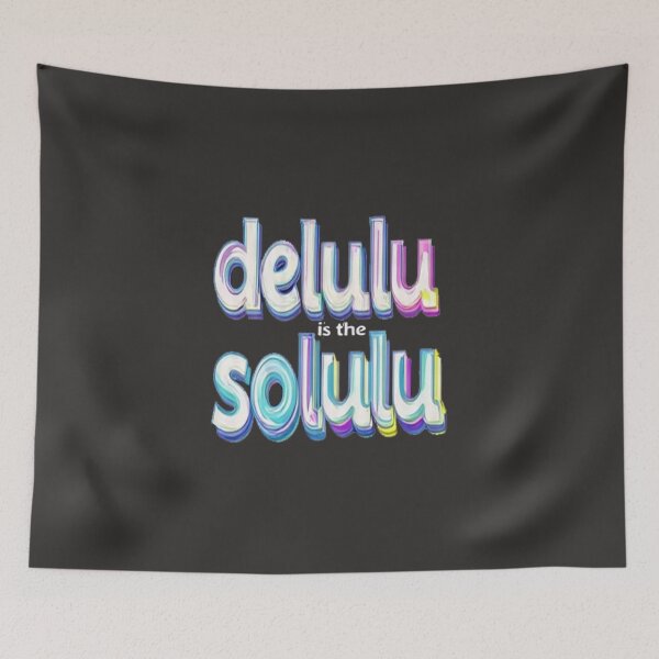 Item preview, Delulu Is the Solulu – Funny Trendy Aesthetic Quote Design designed and sold by VegoStores.