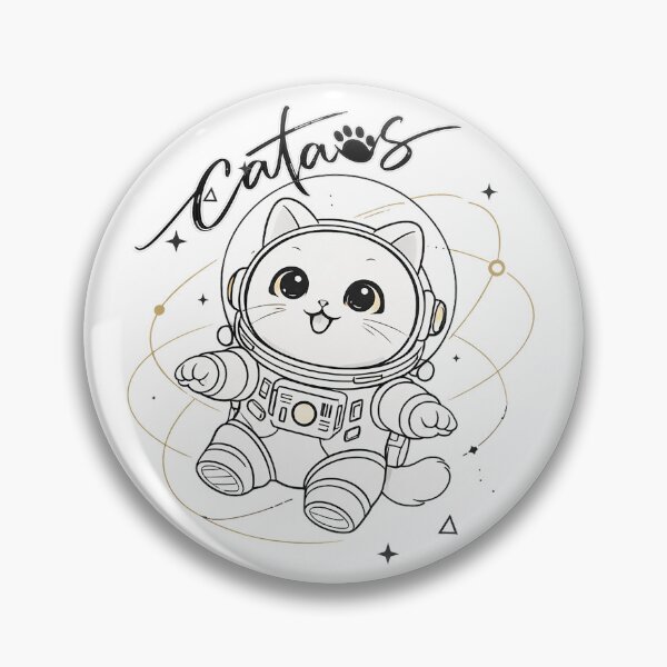 Item preview, Minimalist Orbiting Space Kitty designed and sold by CataosMeow.