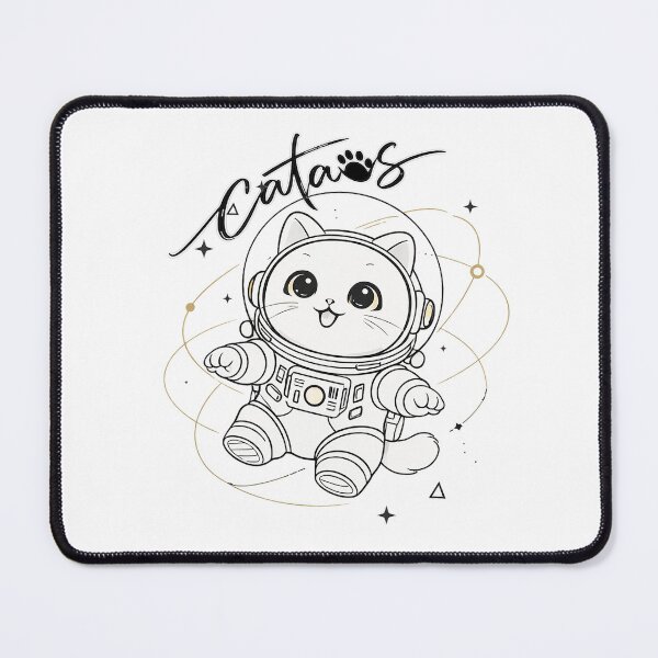 Item preview, Minimalist Orbiting Space Kitty designed and sold by CataosMeow.