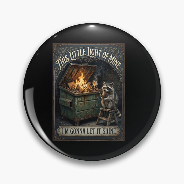 Item preview, This Little Light of Mine Dumpster Fire Raccoon designed and sold by TeeARTHY.