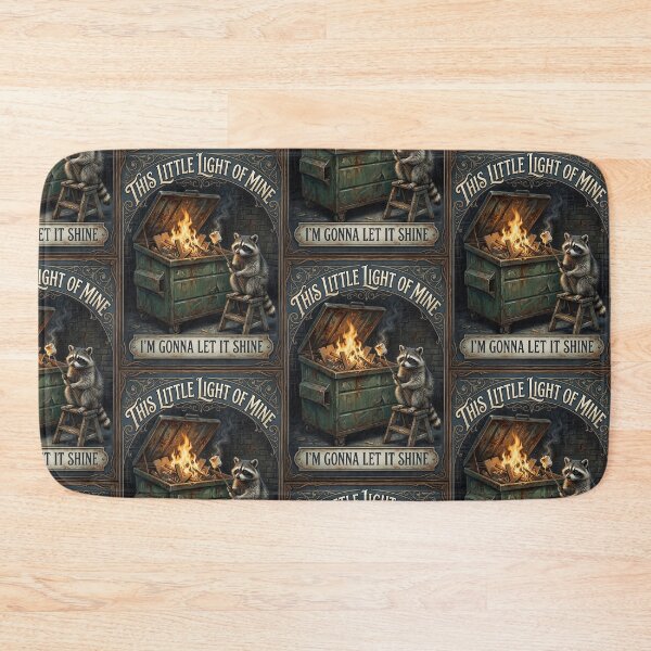 Item preview, This Little Light of Mine Dumpster Fire Raccoon designed and sold by TeeARTHY.