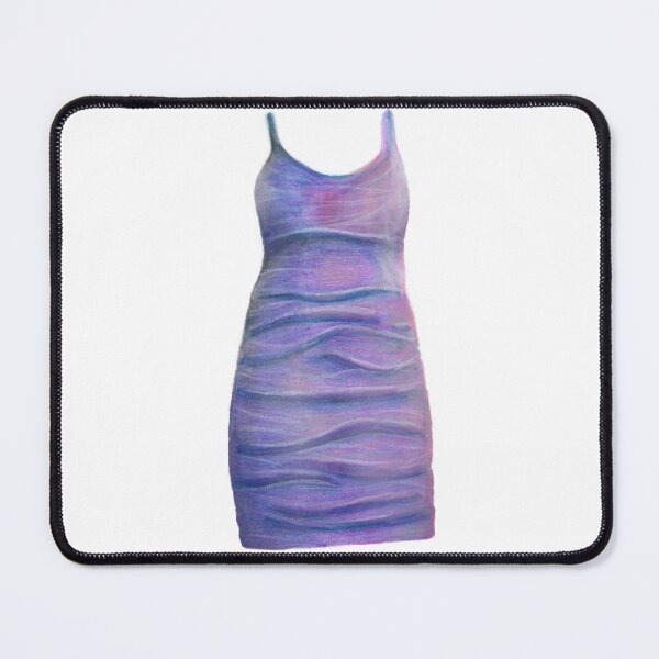 Item preview, purple skinny close fitting dress on straps designed and sold by ShePaintsMusic.