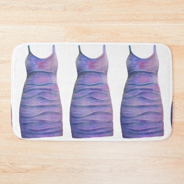 Item preview, purple skinny close fitting dress on straps designed and sold by ShePaintsMusic.