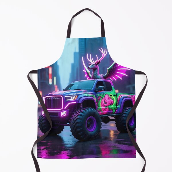 Item preview, Cyberpunk Neon Dragon Monster-Truck designed and sold by TOCOCLAWS.