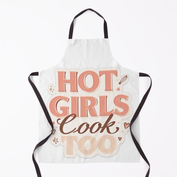 Item preview, Hot Girls Cook Too – Trendy Kitchen Sticker designed and sold by DzA-stickers.