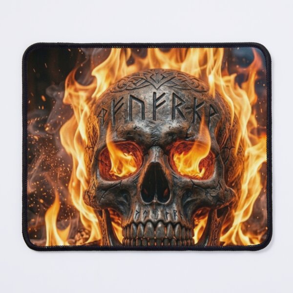 Item preview, Burning skull designed and sold by HuntsmithMerch.