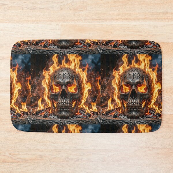 Item preview, Burning skull designed and sold by HuntsmithMerch.
