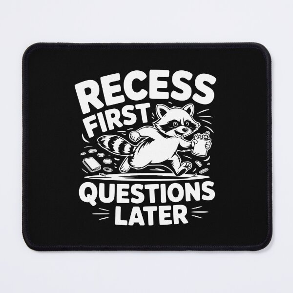 Item preview, Recess First Questions Later Raccoon Back To School designed and sold by theartfulaspie.