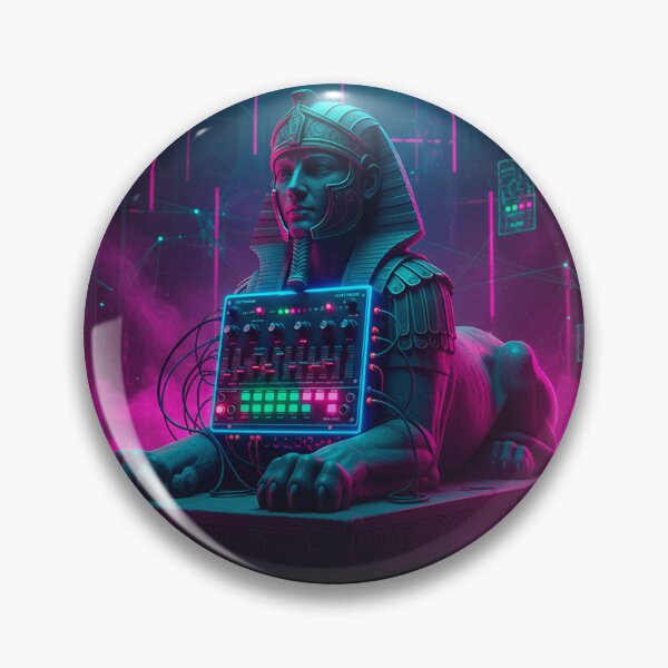 Item preview, Synthesizer Sphinx - Acid House Egyptian Roman Mashup designed and sold by codex antique.