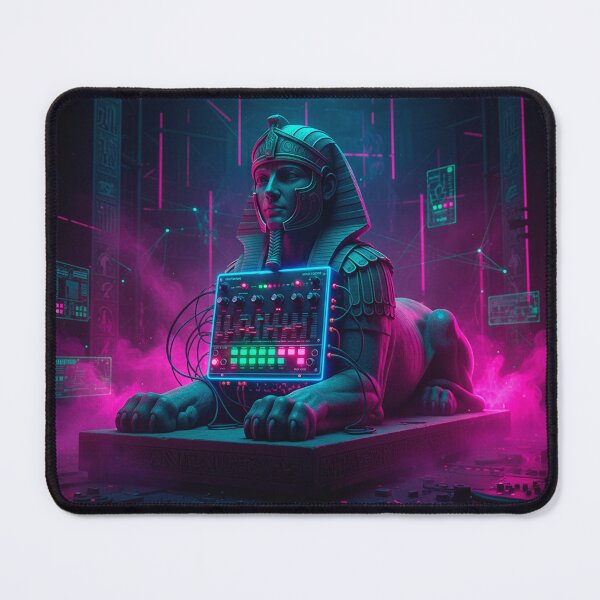 Item preview, Synthesizer Sphinx - Acid House Egyptian Roman Mashup designed and sold by codex antique.
