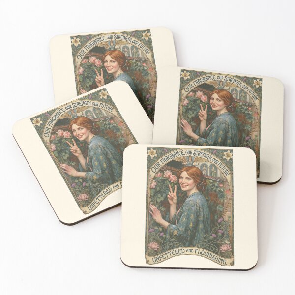 Item preview, The Soul of the Rose Art Nouveau Vintage Woman designed and sold by TeeARTHY.