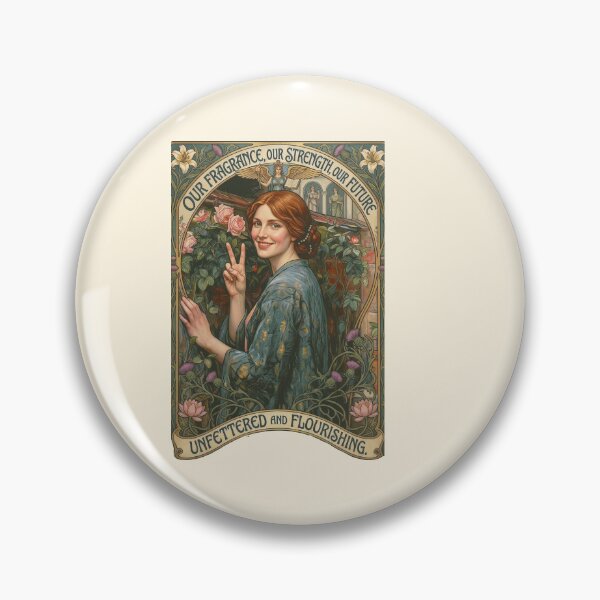 Item preview, The Soul of the Rose Art Nouveau Vintage Woman designed and sold by TeeARTHY.