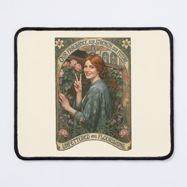 Item preview, The Soul of the Rose Art Nouveau Vintage Woman designed and sold by TeeARTHY.