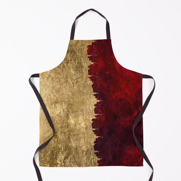 Item preview, Crimson Elegance: Golden Floral Fusion designed and sold by Remix Vision.