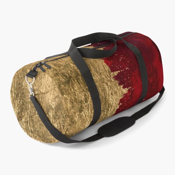 Item preview, Crimson Elegance: Golden Floral Fusion designed and sold by Remix Vision.