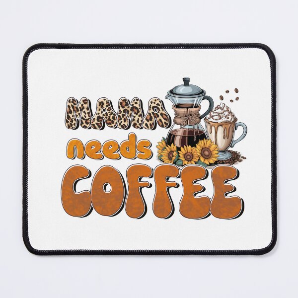 Item preview, Mama Needs Coffee Retro Tiger Print Floral Aesthetic designed and sold by Lulunza.