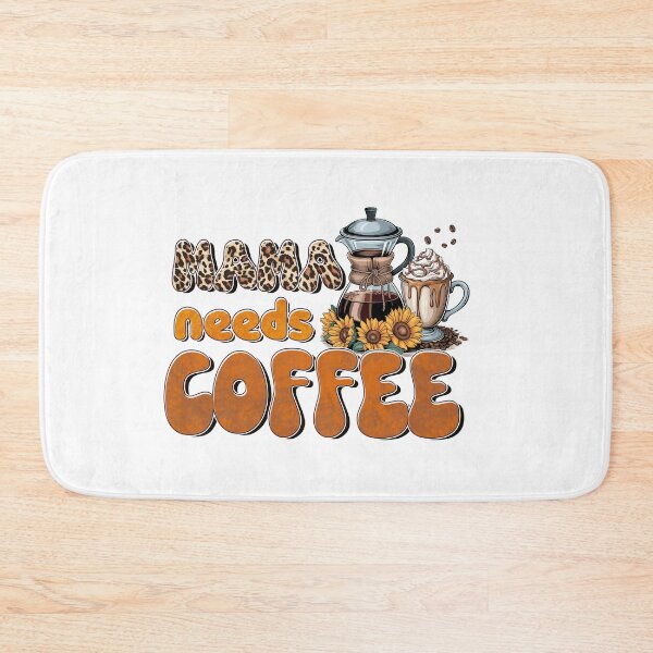 Item preview, Mama Needs Coffee Retro Tiger Print Floral Aesthetic designed and sold by Lulunza.