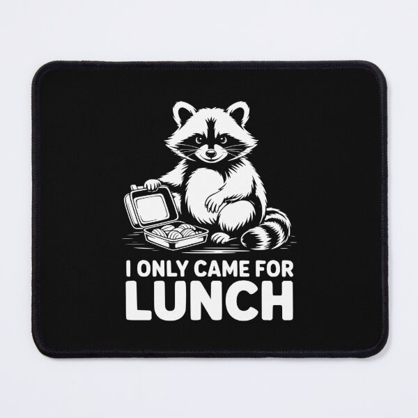 Item preview, I Only Came For Lunch Raccoon Back To School designed and sold by theartfulaspie.