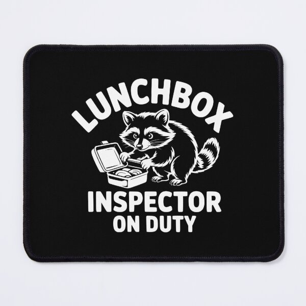 Item preview, Lunchbox Inspector On Duty Raccoon Back To School designed and sold by theartfulaspie.