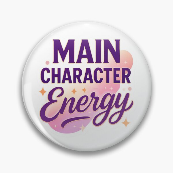 Item preview, Main Character Energy – Trendy Aesthetic Sticker designed and sold by DzA-stickers.
