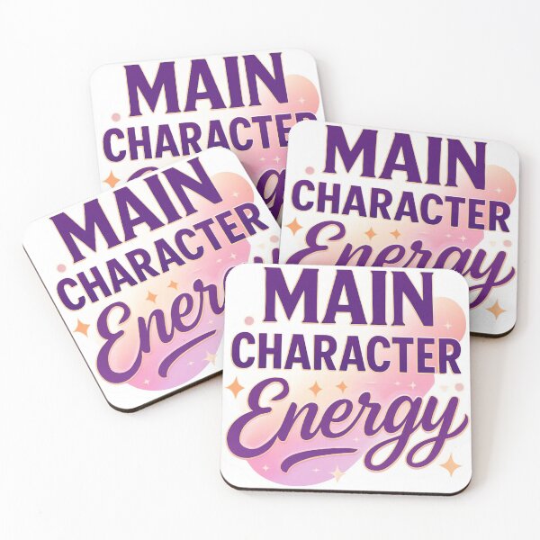 Item preview, Main Character Energy – Trendy Aesthetic Sticker designed and sold by DzA-stickers.