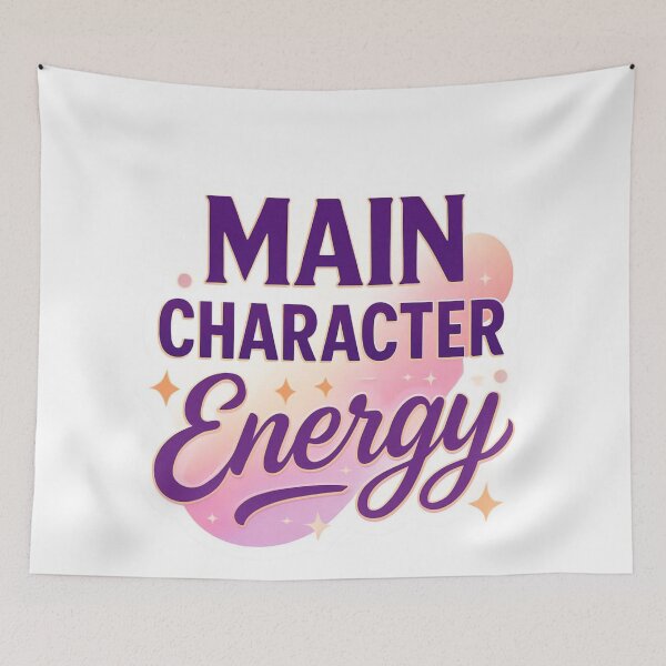 Item preview, Main Character Energy – Trendy Aesthetic Sticker designed and sold by DzA-stickers.