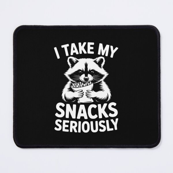 Item preview, I Take My Snacks Seriously Raccoon Back To School designed and sold by theartfulaspie.