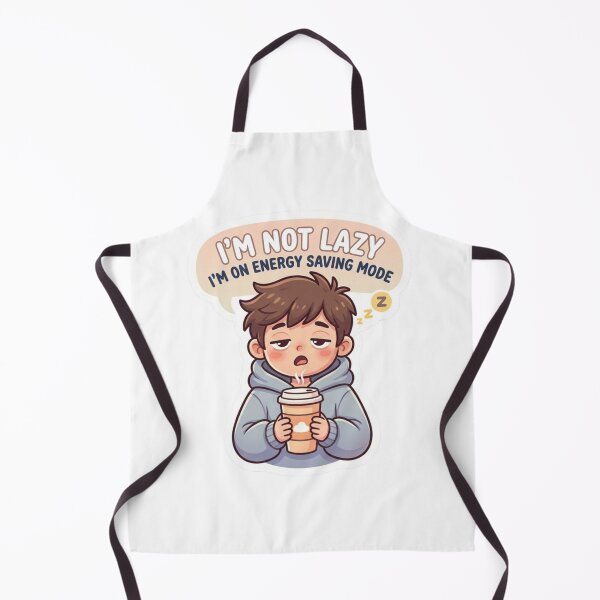 Item preview, Funny Sleepy Boy Energy Saving Mode Coffee Quote Sticker designed and sold by ItsArtisticLab.
